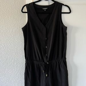 Express sleeveless black jumpsuit
